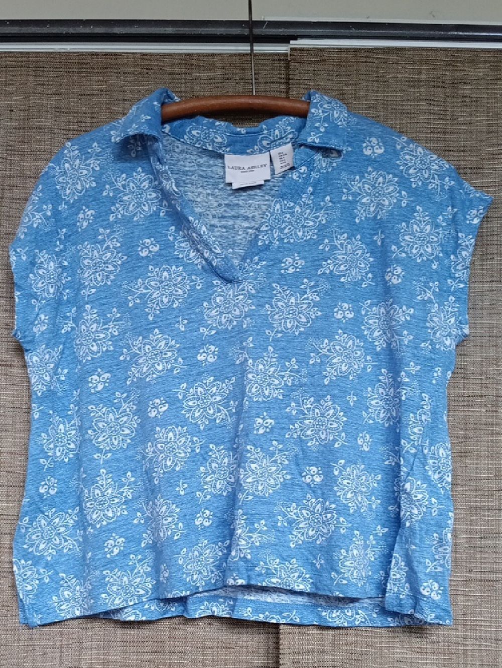 Laura Ashley Linen Top Floral Print